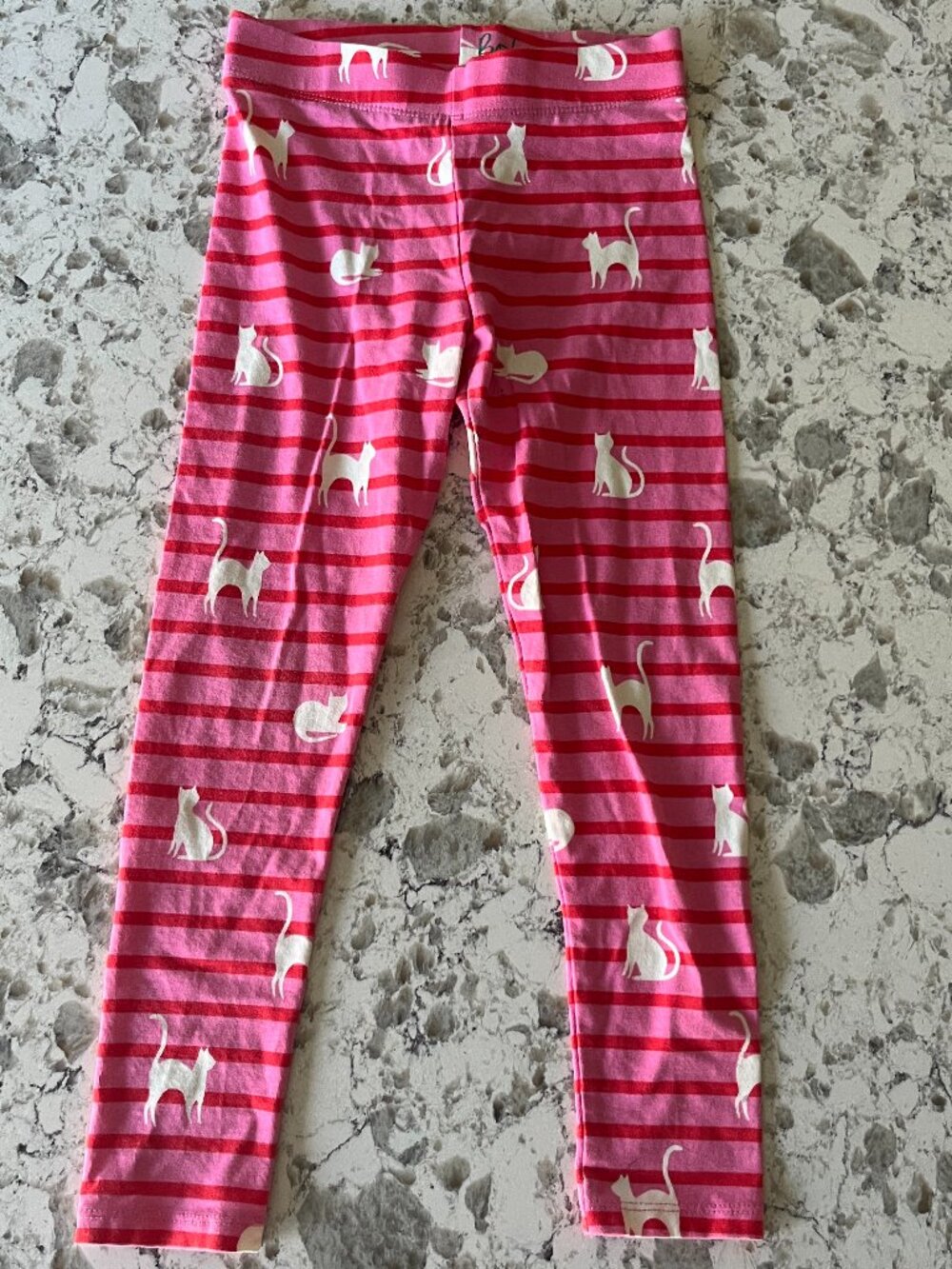 Boden striped cat leggings sz 6-7